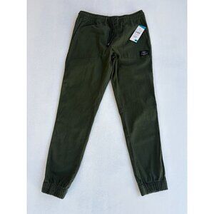 Tony Hawk Mens Olive Green Elastic Waist Jogger Pants W/ Drawstring & Pockets Si